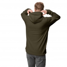 Jack Wolfskin Fleecehoodie Nature Life Halfzip - aus weichem Sherpafleece in Lammfelloptik - grün Herren